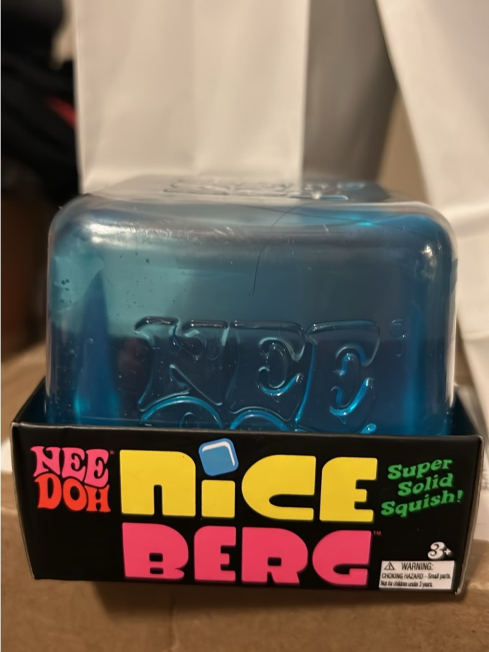 NeeDoh NiceBerg Blue Super Solid Squish Toy